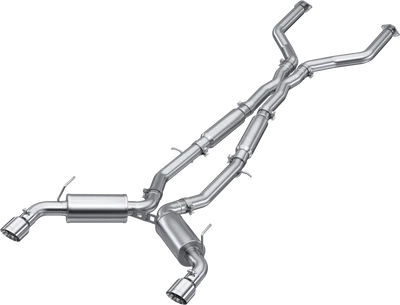 MBRP RESONATED 16-22 Infiniti Q50 3.0L FWD/AWD 3in Cat Back w/ 4.5in OD Tips - T304