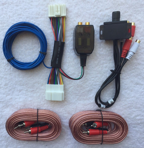 Honda Acura Factory Radio Add A Sub Amp Plug & Play Wire Harness + Bass Knob