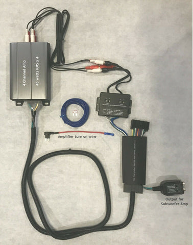 Ford 2011-2018 Factory OEM Radio 4 Channel 400 Watt Amp + Add A Sub Harness Kit