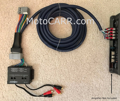Honda Acura 08+ Factory Radio Add A 4 Channel Amplifier Plug & Play Wire Harness