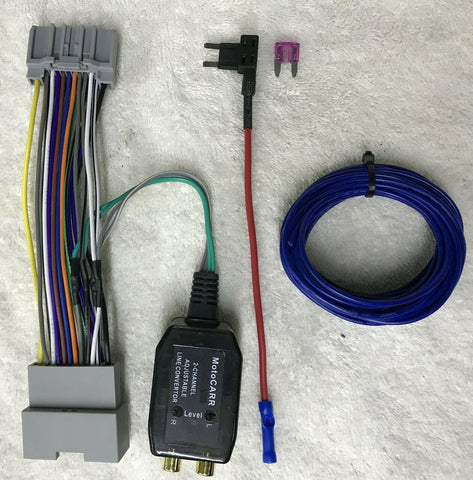 Chrysler Dodge Jeep Ram Factory Radio Add A Subwoofer Amp Plug & Play Harness