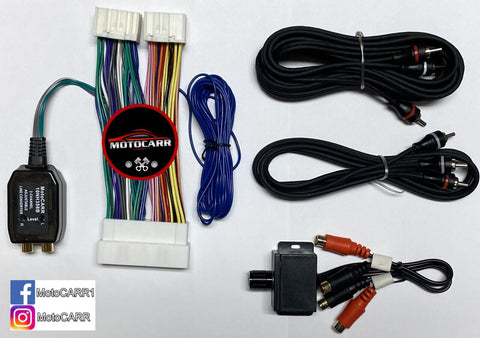 Kia Hyundai Factory Radio Add A Subwoofer Amplifier Plug & Play Wire Harness & Bass Knob