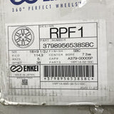 QTY 4 Enkei RPF1 18x9.5 5x114.3 38mm Chrome Black Blue Minor *Scratch & Dent*